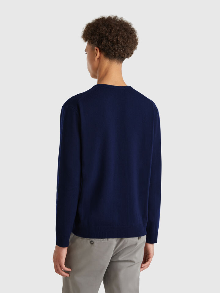V NECK SWEATER L/S Hombre image number 2